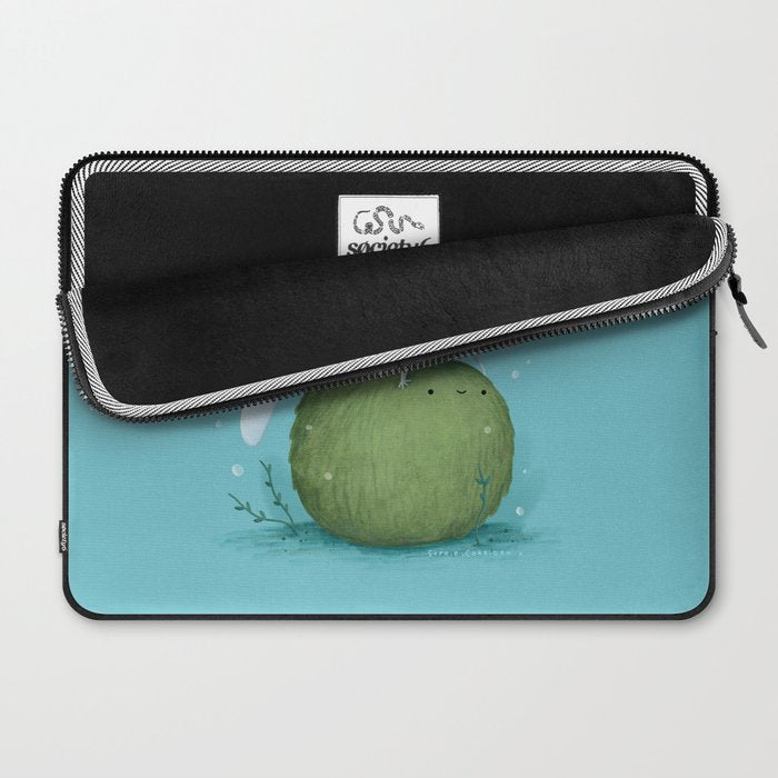 Axolotl on a Mossball Laptop Sleeve Gallery Image 2