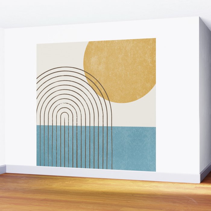 Sunny ocean Wall Mural Gallery Image 2