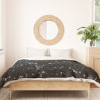 Black Galaxy Constellation Star Pattern Duvet Cover Gallery Image 3