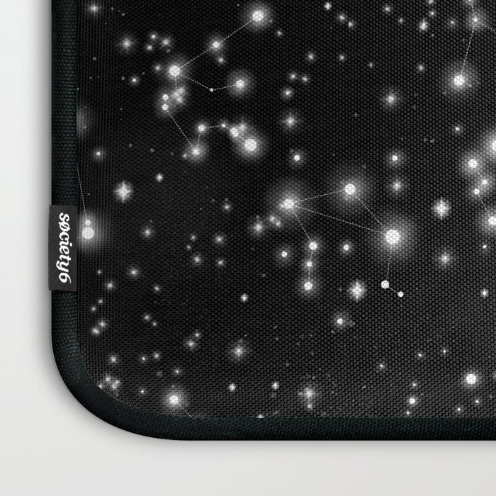 Black Galaxy Constellation Star Pattern Laptop Sleeve Gallery Image 3