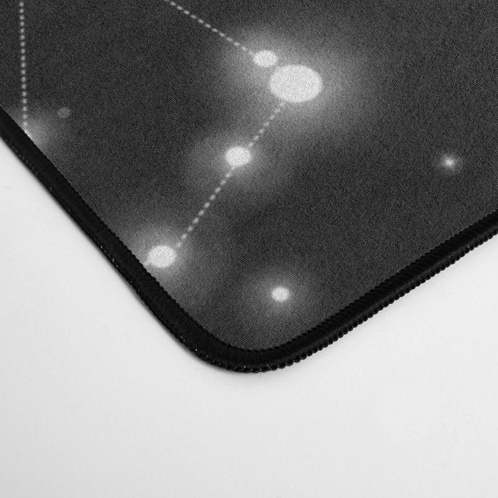 Black Galaxy Constellation Star Pattern Desk Mat Gallery Image 4