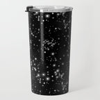 Black Galaxy Constellation Star Pattern Travel Mug Gallery Image 3