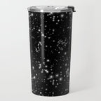 Black Galaxy Constellation Star Pattern Travel Mug Gallery Image 2