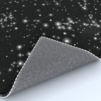 Black Galaxy Constellation Star Pattern Rug Gallery Image 4