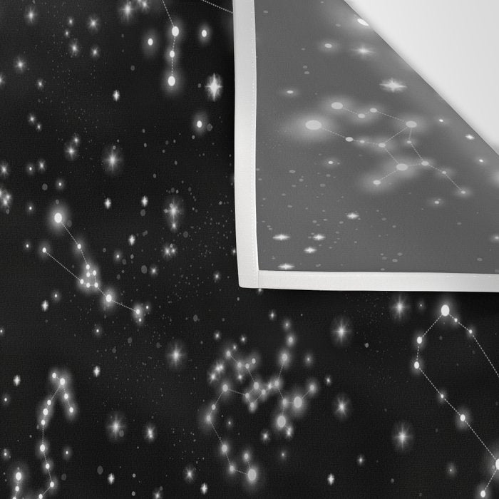 Black Galaxy Constellation Star Pattern Wall Tapestry Gallery Image 3
