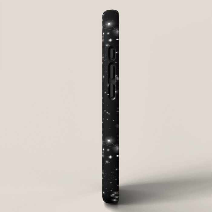 Black Galaxy Constellation Star Pattern iPhone Case Gallery Image 2