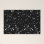 Black Galaxy Constellation Star Pattern Welcome Mat Gallery Image 1