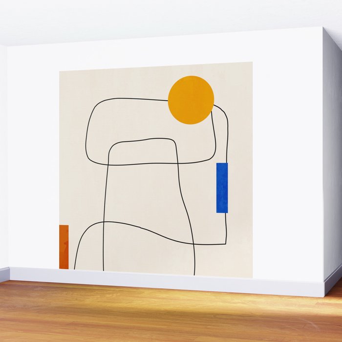Minimal Geometric Shapes 67 Wall Mural Gallery Image 2