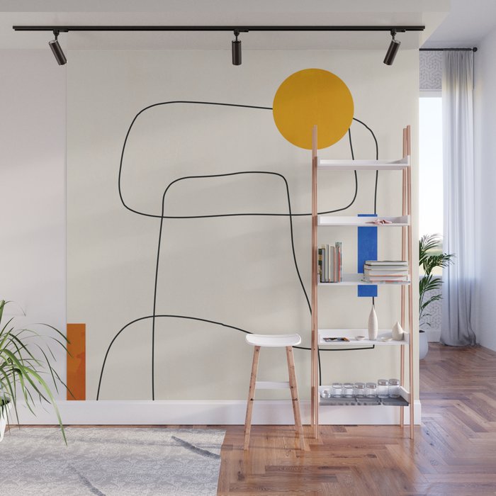 Minimal Geometric Shapes 67 Wall Mural Gallery Image 1