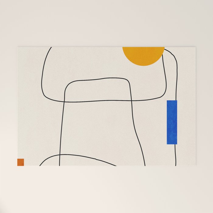Minimal Geometric Shapes 67 Welcome Mat Gallery Image 1
