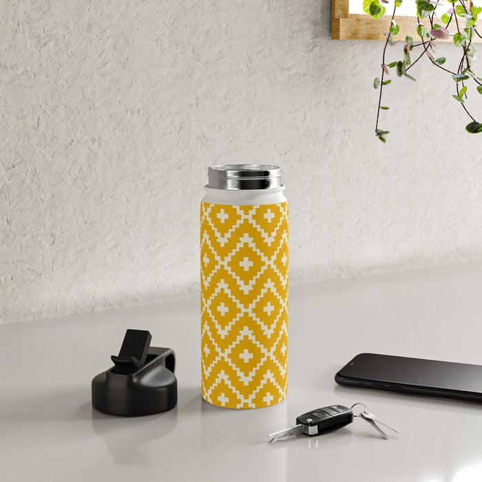 Radiance of the Yellow Zellige Water Bottle Gallery Image 4