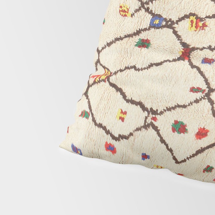 Vintage North African Berber Rug Print Pillow Sham Gallery Image 4