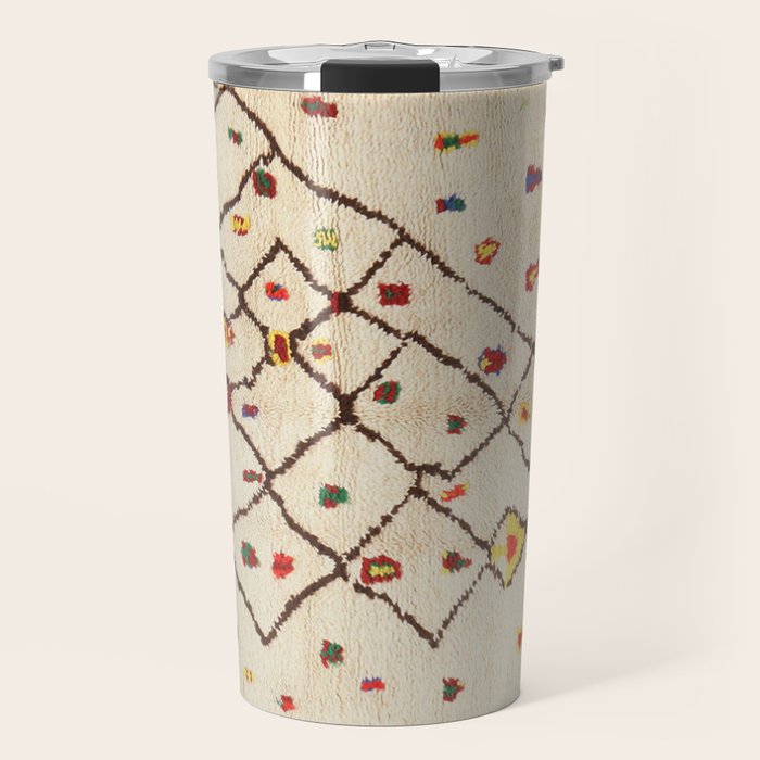 Vintage North African Berber Rug Print Travel Mug Gallery Image 1