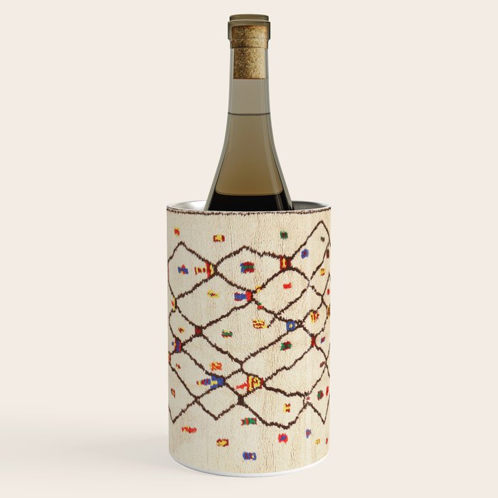 Vintage North African Berber Rug Print Wine Chiller Gallery Image 2