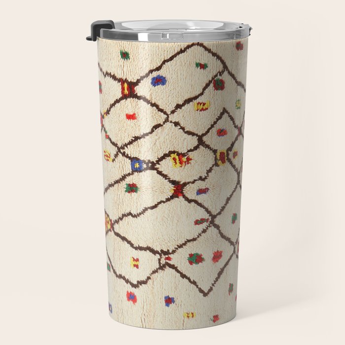 Vintage North African Berber Rug Print Travel Mug Gallery Image 3