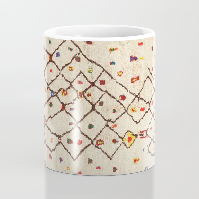 Vintage North African Berber Rug Print Coffee Mug Gallery Image 4