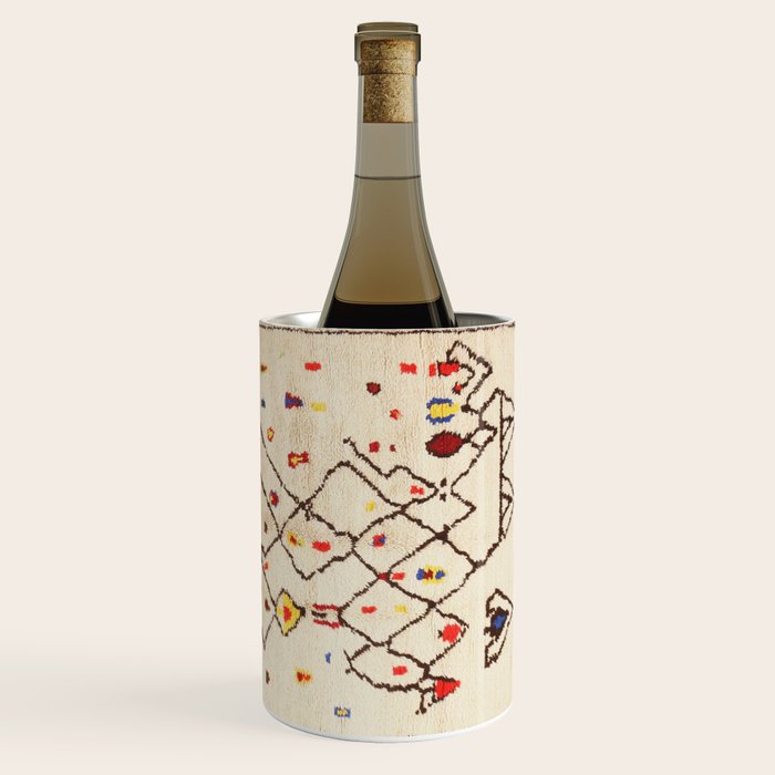 Vintage North African Berber Rug Print Wine Chiller Gallery Image 3