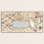 Vintage North African Berber Rug Print Desk Mat Gallery Image 1