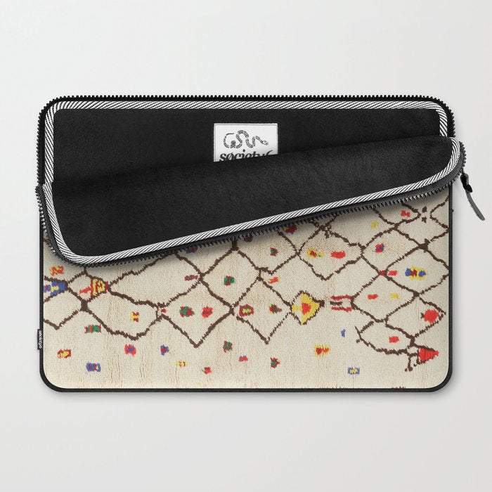 Vintage North African Berber Rug Print Laptop Sleeve Gallery Image 2