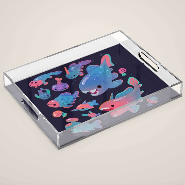 Devonian baby - dark Acrylic Tray Gallery Image 1