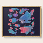 Devonian baby - dark Serving Tray Gallery Image 1