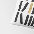 Black and Gold Abstract Pillow Sham Gallery Image 4