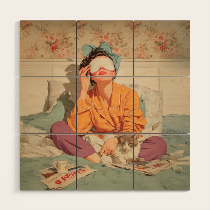 Cozy Morning Rituals Reimagined Wood Wall Art Gallery Image 1