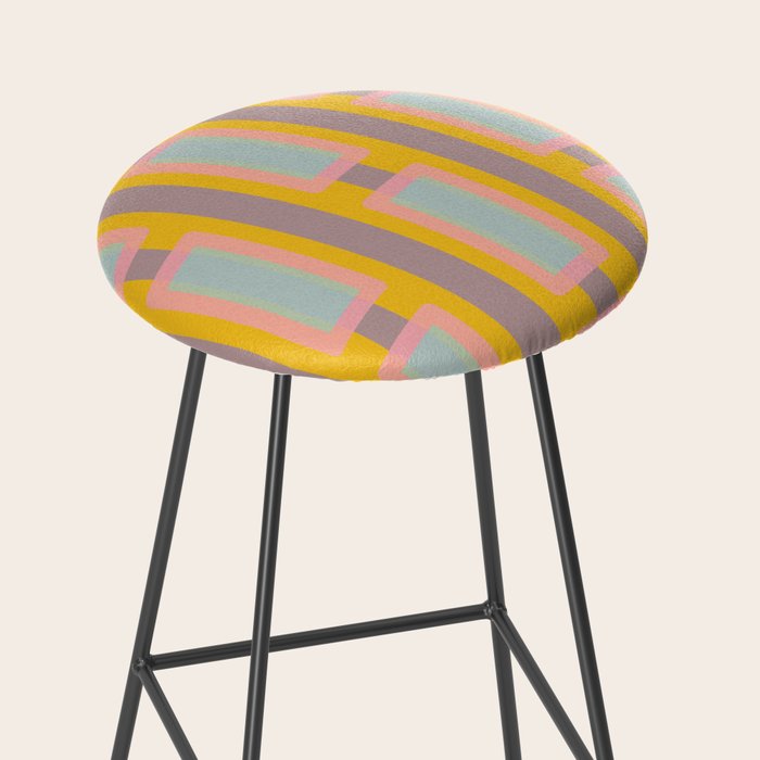 Yellow Geo Fun Stool Gallery Image 2