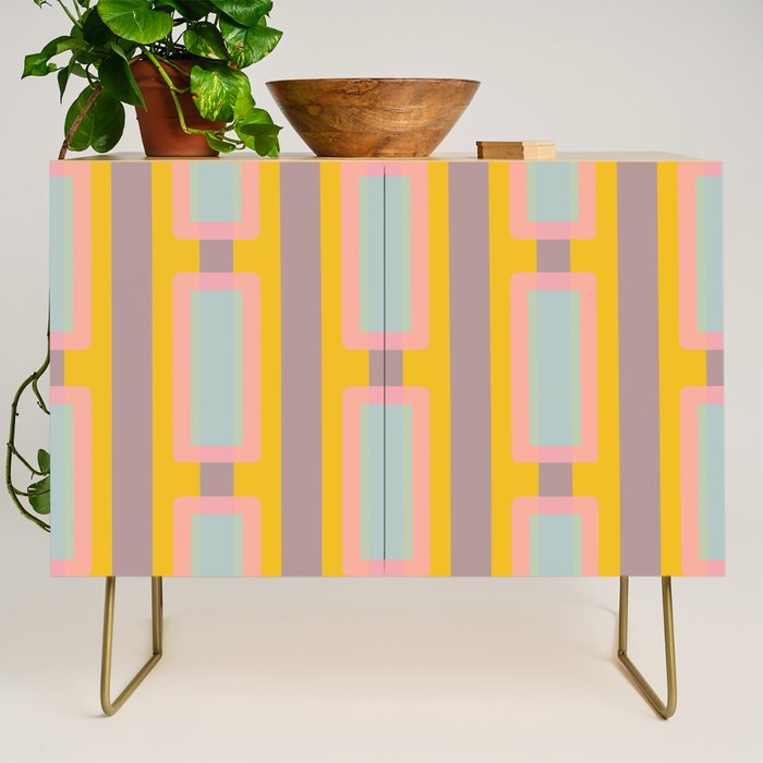Yellow Geo Fun Credenza Gallery Image 1