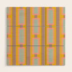 Yellow Geo Fun Wood Wall Art Gallery Image 1