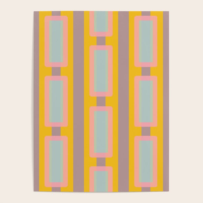 Yellow Geo Fun Poster Gallery Image 1