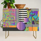 Vaporwave glitch 1 - 80s / 90s Retro Credenza Gallery Image 1