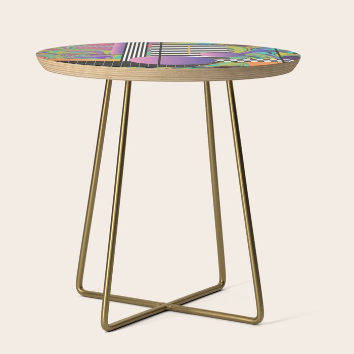 Vaporwave glitch 1 - 80s / 90s Retro Side Table Gallery Image 1