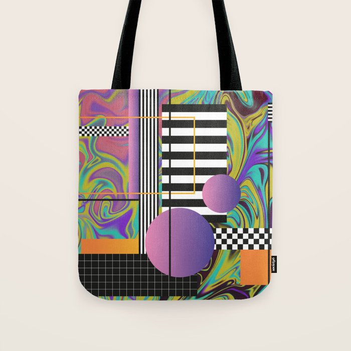 Vaporwave glitch 1 - 80s / 90s Retro Tote Bag Gallery Image 1