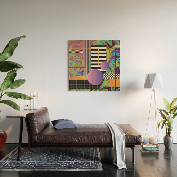 Vaporwave glitch 1 - 80s / 90s Retro Wood Wall Art Gallery Image 2