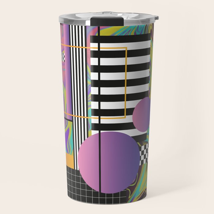 Vaporwave glitch 1 - 80s / 90s Retro Travel Mug Gallery Image 1