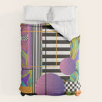 Vaporwave glitch 1 - 80s / 90s Retro Comforter Gallery Image 6