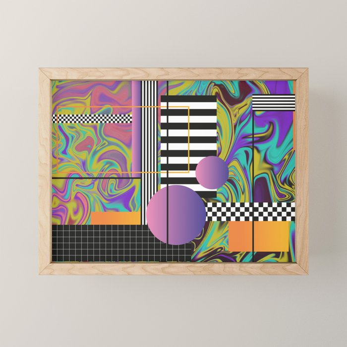 Vaporwave glitch 1 - 80s / 90s Retro Mini Art Print Gallery Image 1
