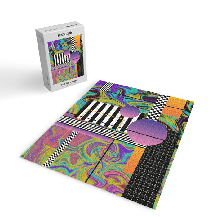 Vaporwave glitch 1 - 80s / 90s Retro Jigsaw Puzzle Gallery Image 2