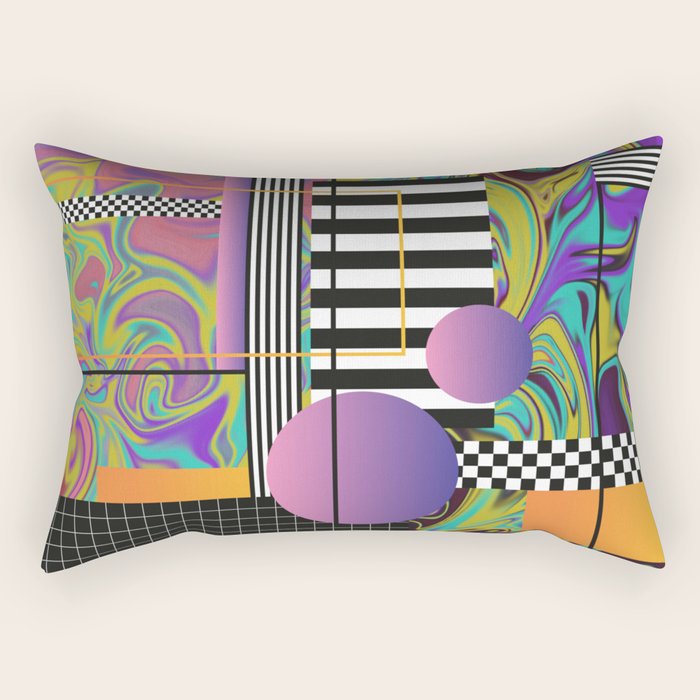 Vaporwave glitch 1 - 80s / 90s Retro Rectangular Pillow Gallery Image 1