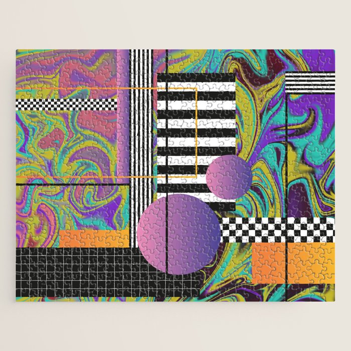 Vaporwave glitch 1 - 80s / 90s Retro Jigsaw Puzzle Gallery Image 1