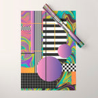Vaporwave glitch 1 - 80s / 90s Retro Wrapping Paper Gallery Image 1