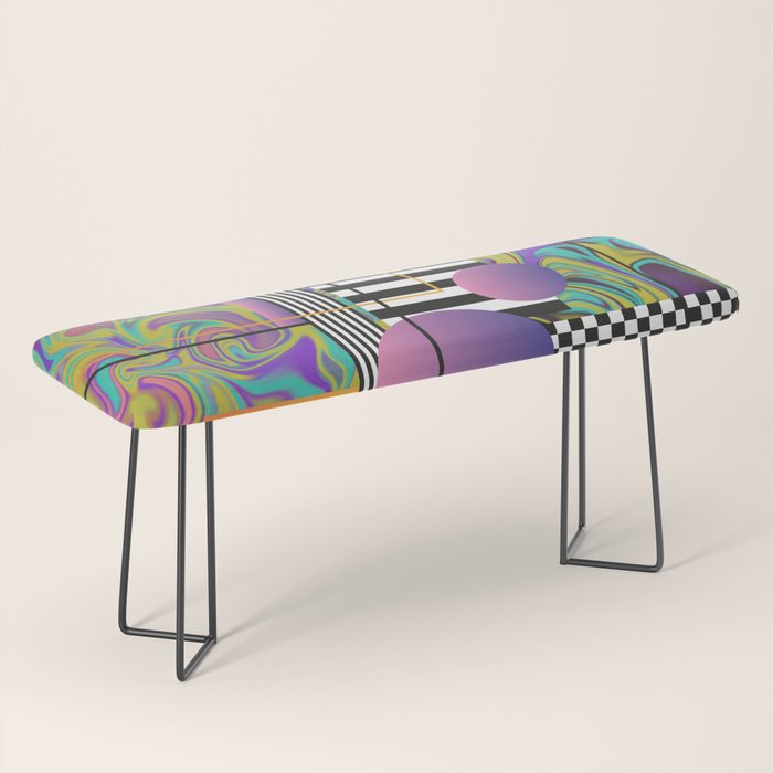 Vaporwave glitch 1 - 80s / 90s Retro Bench Gallery Image 1