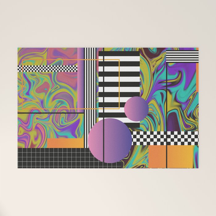 Vaporwave glitch 1 - 80s / 90s Retro Welcome Mat Gallery Image 1