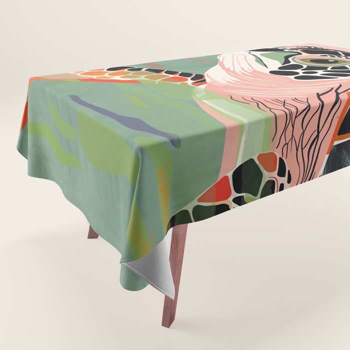 Cute Turtle  Tablecloth Gallery Image 1