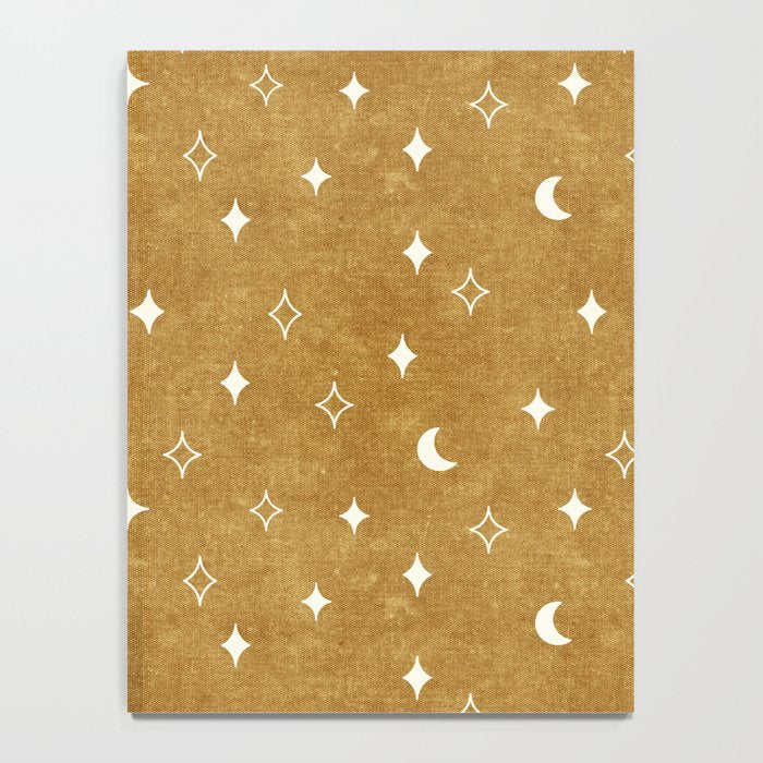 moon and stars - mustard Notebook Gallery Image 4