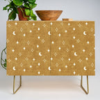 moon and stars - mustard Credenza Gallery Image 1