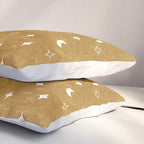 moon and stars - mustard Pillow Sham Gallery Image 3