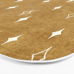 moon and stars - mustard Bath Mat Gallery Image 3