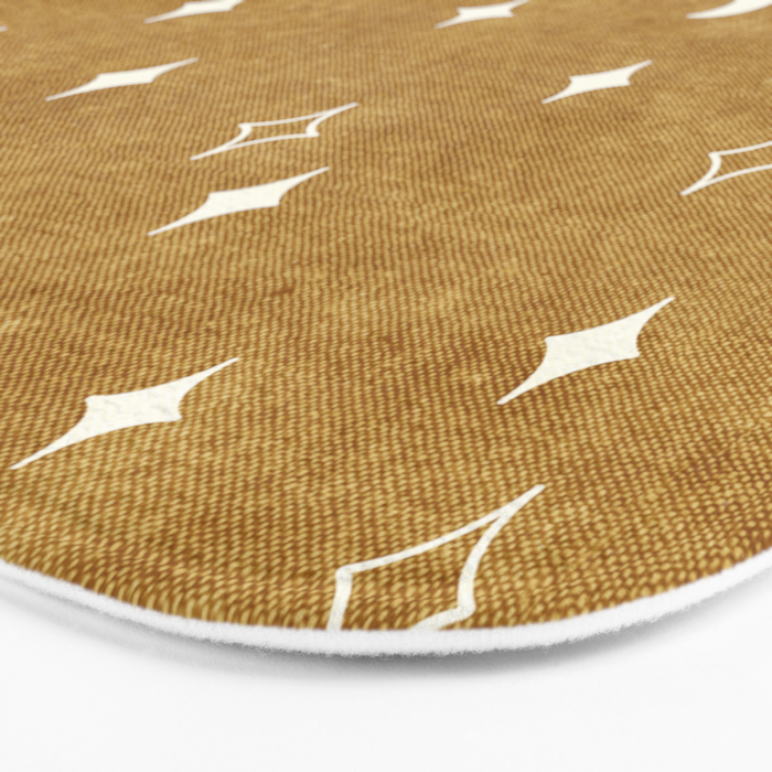 moon and stars - mustard Bath Mat Gallery Image 3